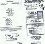 Bentleys Pancake House menu